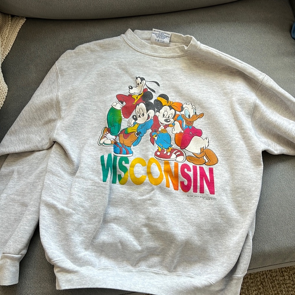 VINTAGE DISNEYLAND WISCONSIN PULLOVER SWEATSHIRT